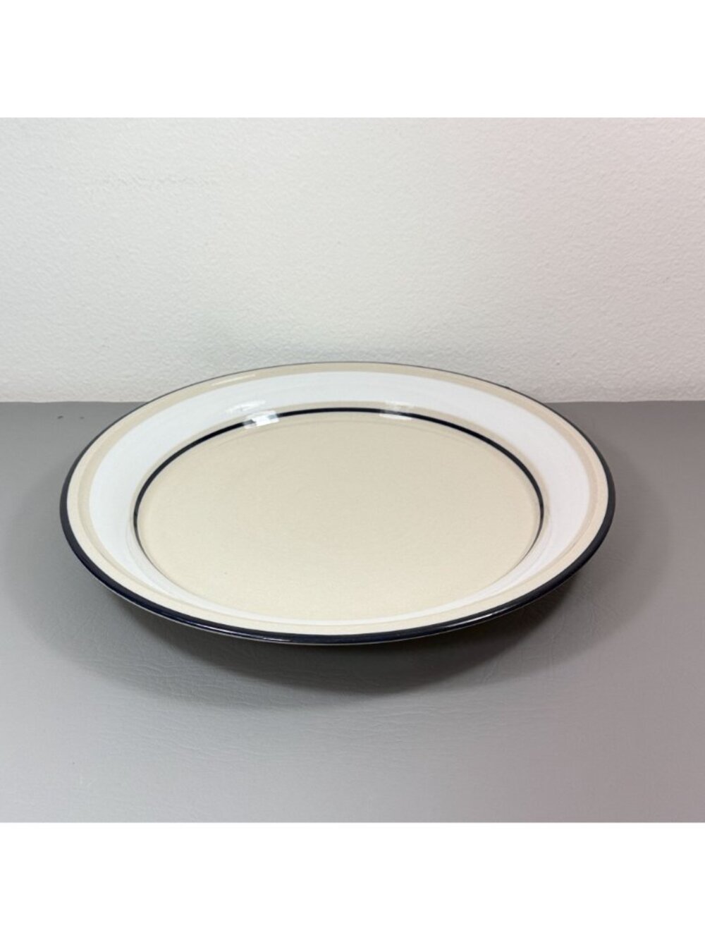 Vintage Ranmaru Trend White 4118 Stoneware Dinner Plate Japan Retro - Picture 5 of 12